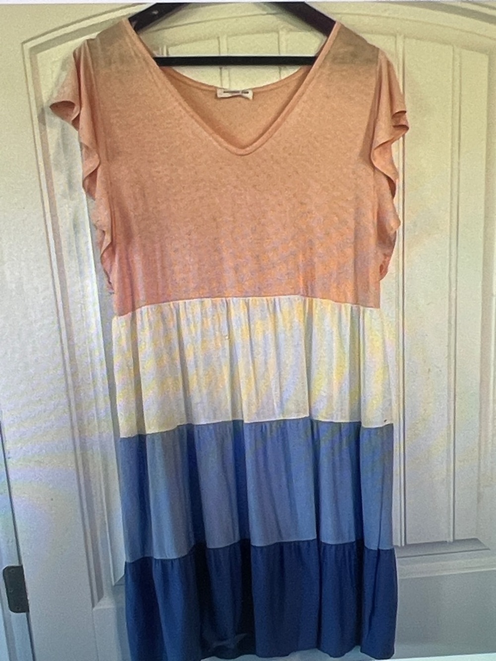 Chic Soul Tiered midi dress